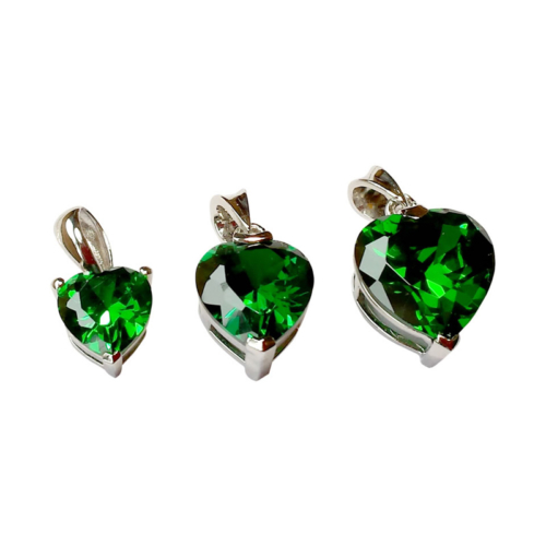 Eemerald Heart Pendants